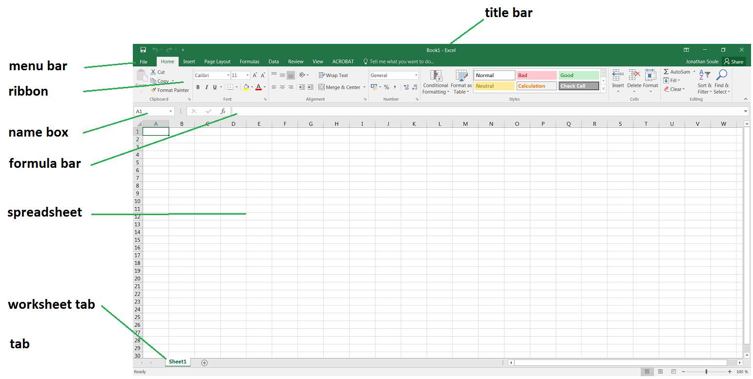 1. Starting up MS Excel 2016 – bioST@TS